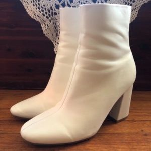 Nasty Gal White Ankle Boots